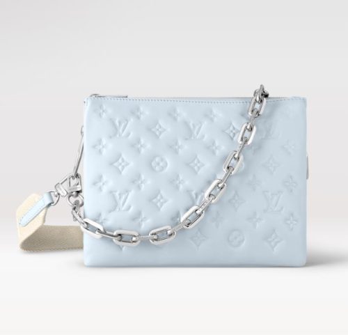 Replica Louis Vuitton Coussin PM LV Bag Ice Blue M21197 For Sale