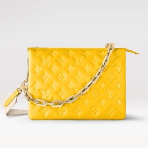Replica Louis Vuitton Coussin PM LV Bag Yellow M20378 For Sale