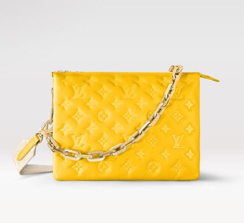 Replica Louis Vuitton Coussin PM LV Bag Yellow M20378 For Sale