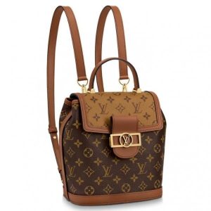 Replica Louis Vuitton Dauphine Backpack PM Monogram Reverse M45142 BLV009 For Sale