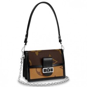Replica Louis Vuitton Dauphine MM Bag Giant Monogram M44599 BLV282 For Sale