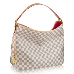 Replica Louis Vuitton Delightful MM Bag Damier Azur N41448 BLV062 For Sale