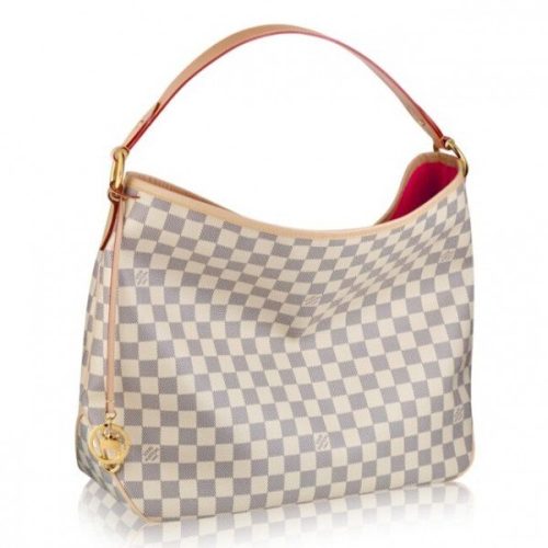 Replica Louis Vuitton Delightful MM Bag Damier Azur N41448 BLV062 For Sale