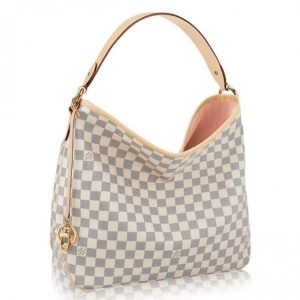 Replica Louis Vuitton Delightful MM Bag Damier Azur N41607 BLV066 For Sale