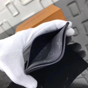 Replica Louis Vuitton Double Card Holder Monogram Eclipse M62170 For Sale
