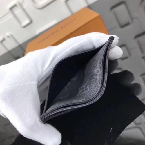 Replica Louis Vuitton Double Card Holder Monogram Eclipse M62170 For Sale