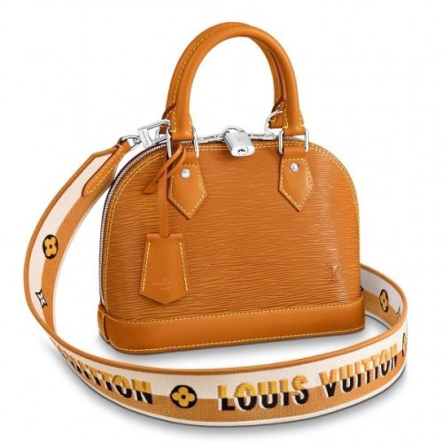 Replica Louis Vuitton Epi Alma BB Bag With Jacquard Strap M57540 BLV164 For Sale