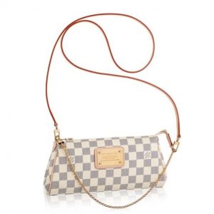 Replica Louis Vuitton Eva Clutch Bag Damier Azur N55214 BLV063 For Sale